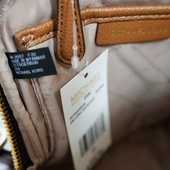 Michael Kors Erin MINI backpack PVC MK Brown - Picture 9 of 10